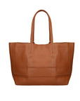 Borsa a Mano in 100% Cow Leather Cuoio Scuro