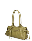 Borsa a Mano in Vera Pelle Verde