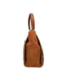 Borsa a Mano in Vera Pelle Cuoio Scuro