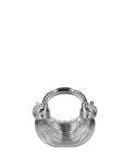 Borsa a Tracolla in Pvc Argento Chiara Ferretti