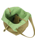 Borsa a Mano in Vera Pelle Verde
