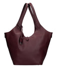 Borsa a Mano in Vera Pelle Bordeaux Chiara Ferretti