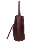 Borsa a Mano in Vera Pelle Bordeaux