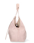 Borsa a Spalla in Vera Pelle Cipria