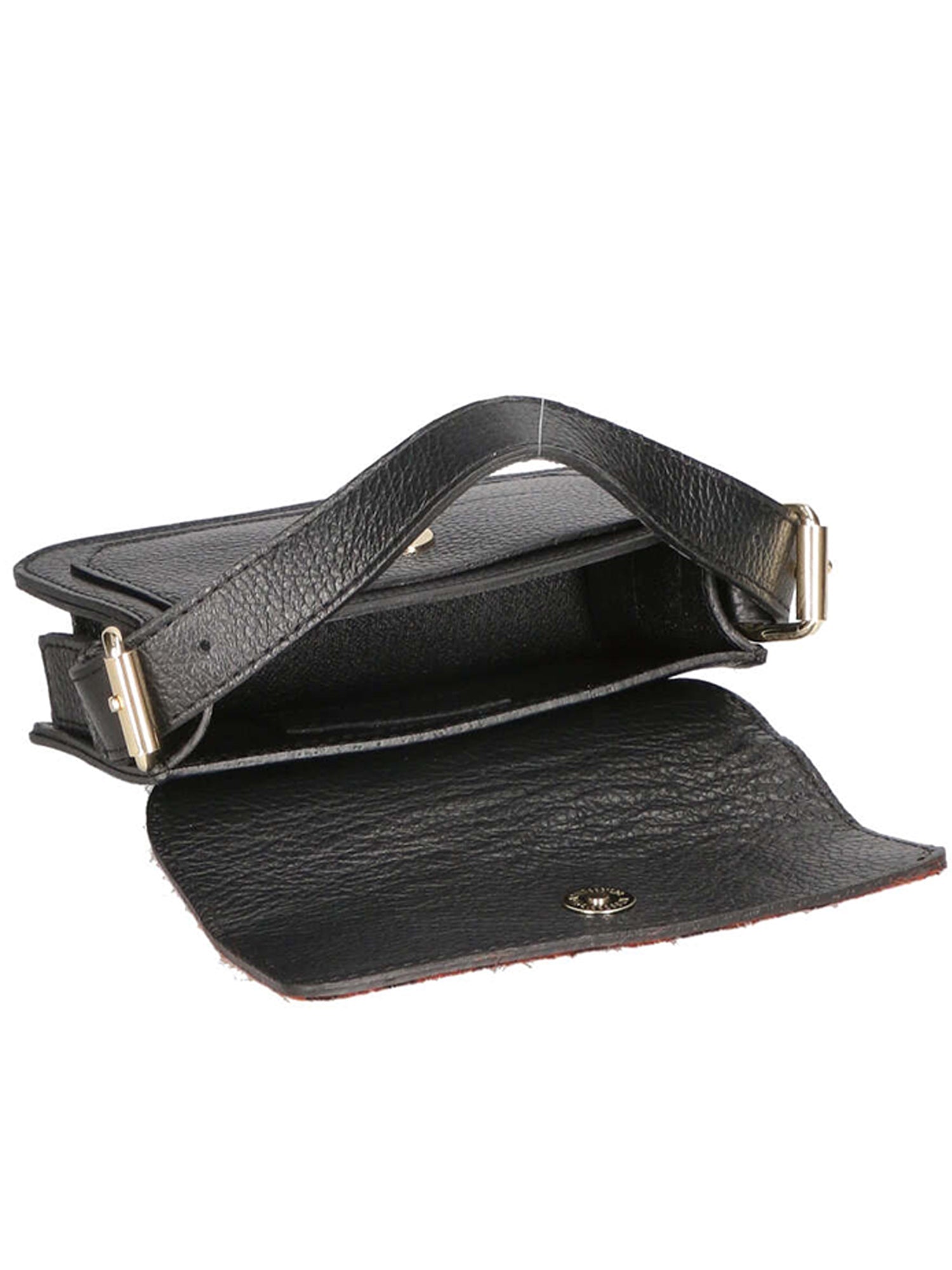 Aleide Damen-Clutch aus echtem Leder, hergestellt in Italien, 11 x 18 x 6,5 cm