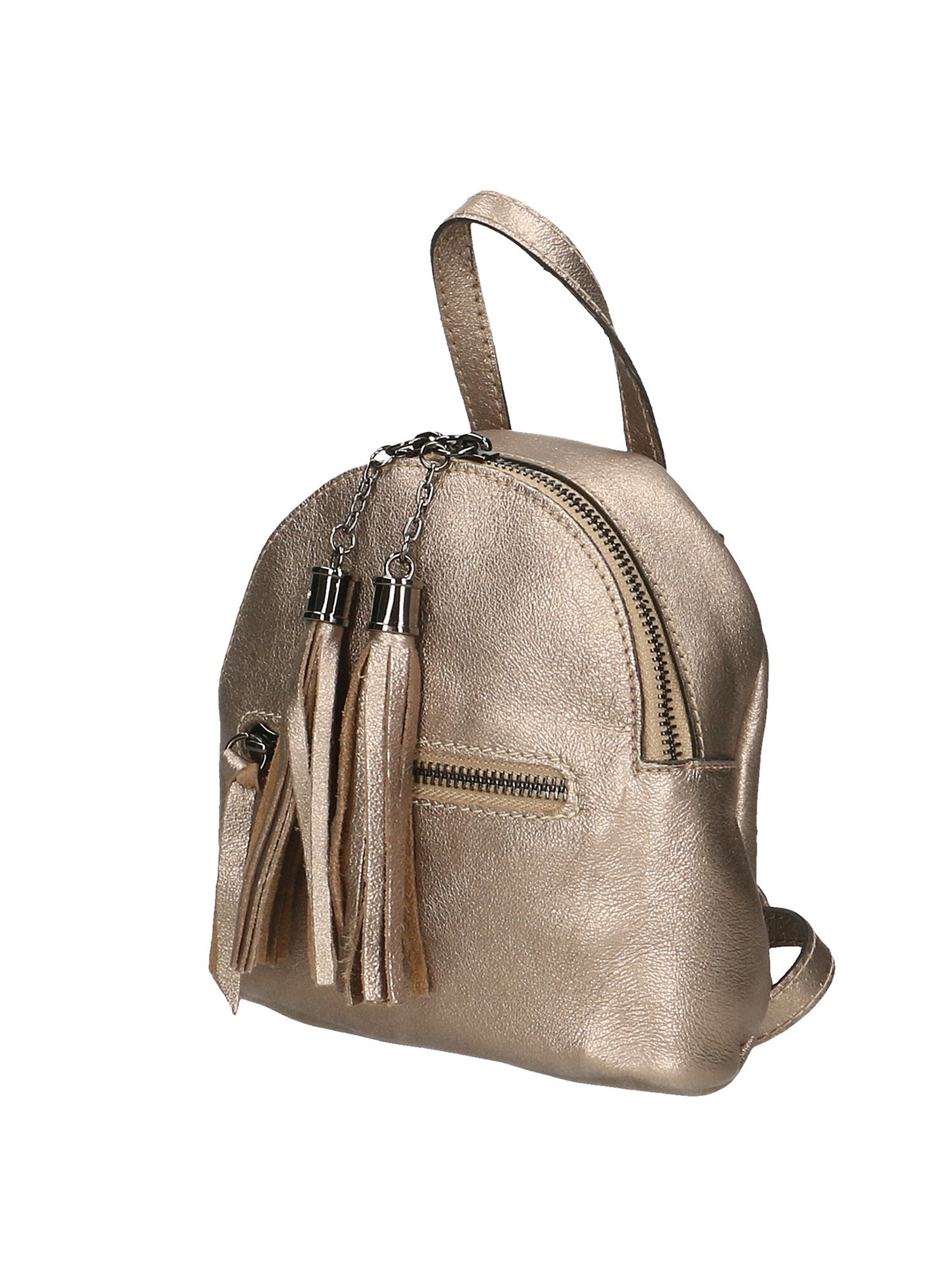 Morgana Damenrucksack aus echtem Leder, hergestellt in Italien, 16 x 17 x 5 cm