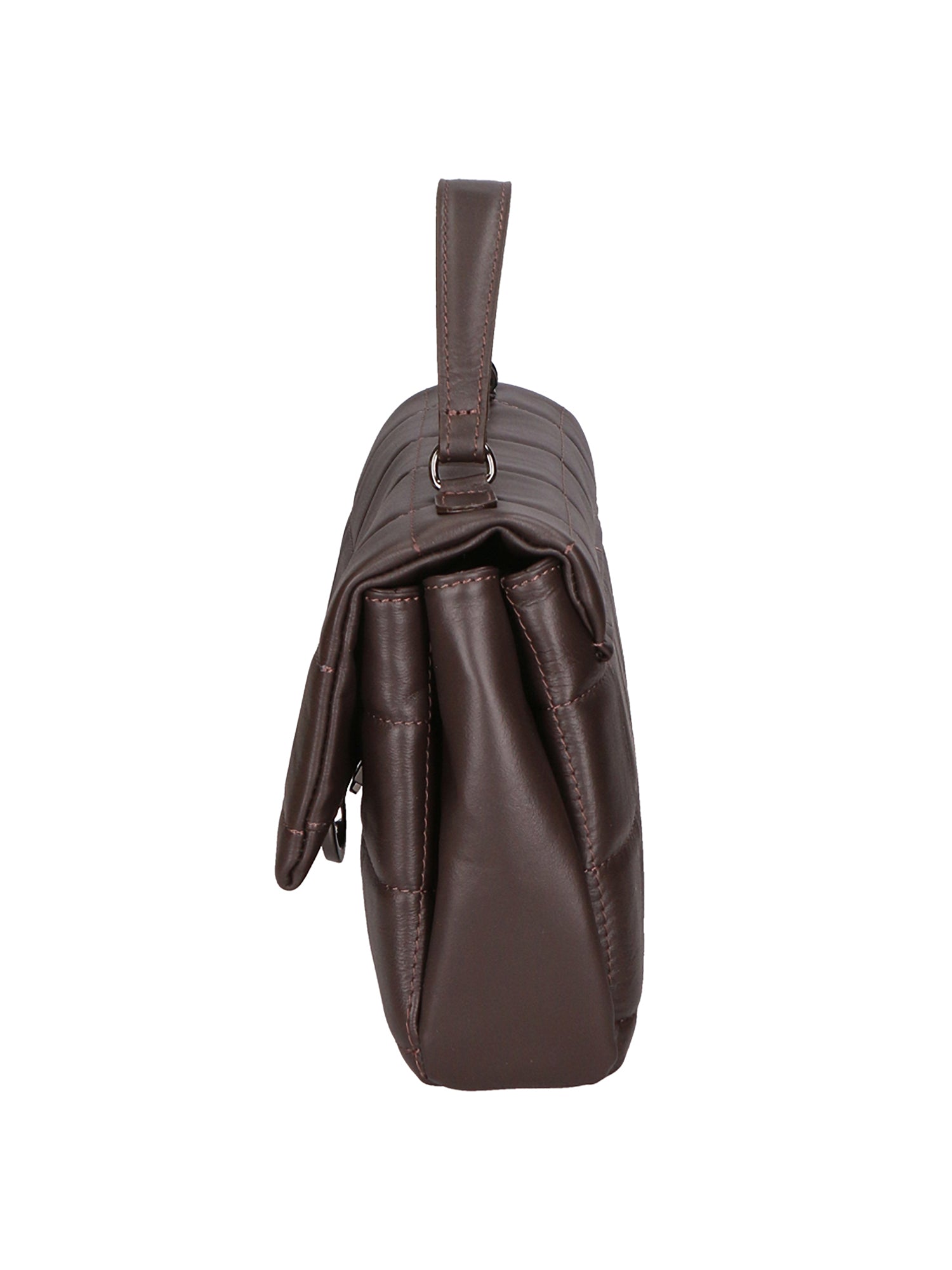 Viola Borsa a mano da donna Vera Pelle 06862-S23 TESTA DI MORO Chiara Ferretti