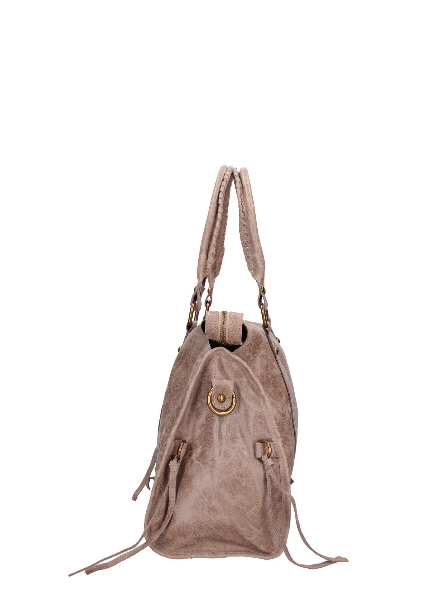 Elara Borsa a spalla da donna Vera pelle 06090-009 TAUPE SCURO Chiara Ferretti