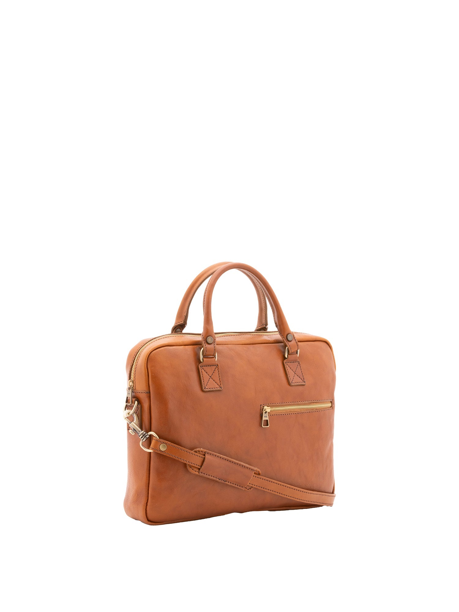 Borsa a mano unisex in vera pelle Made in Italy 4318-MIELE Alessia Firenze