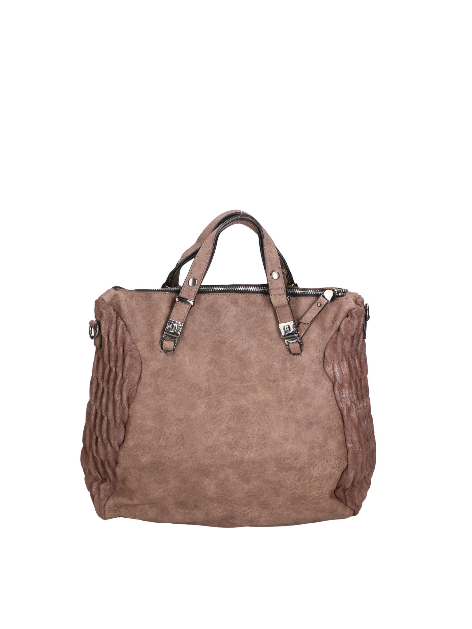 Zaffira Borsa a spalla da donna Misto nylon e pelle LK0264-FANGO Chiara Ferretti