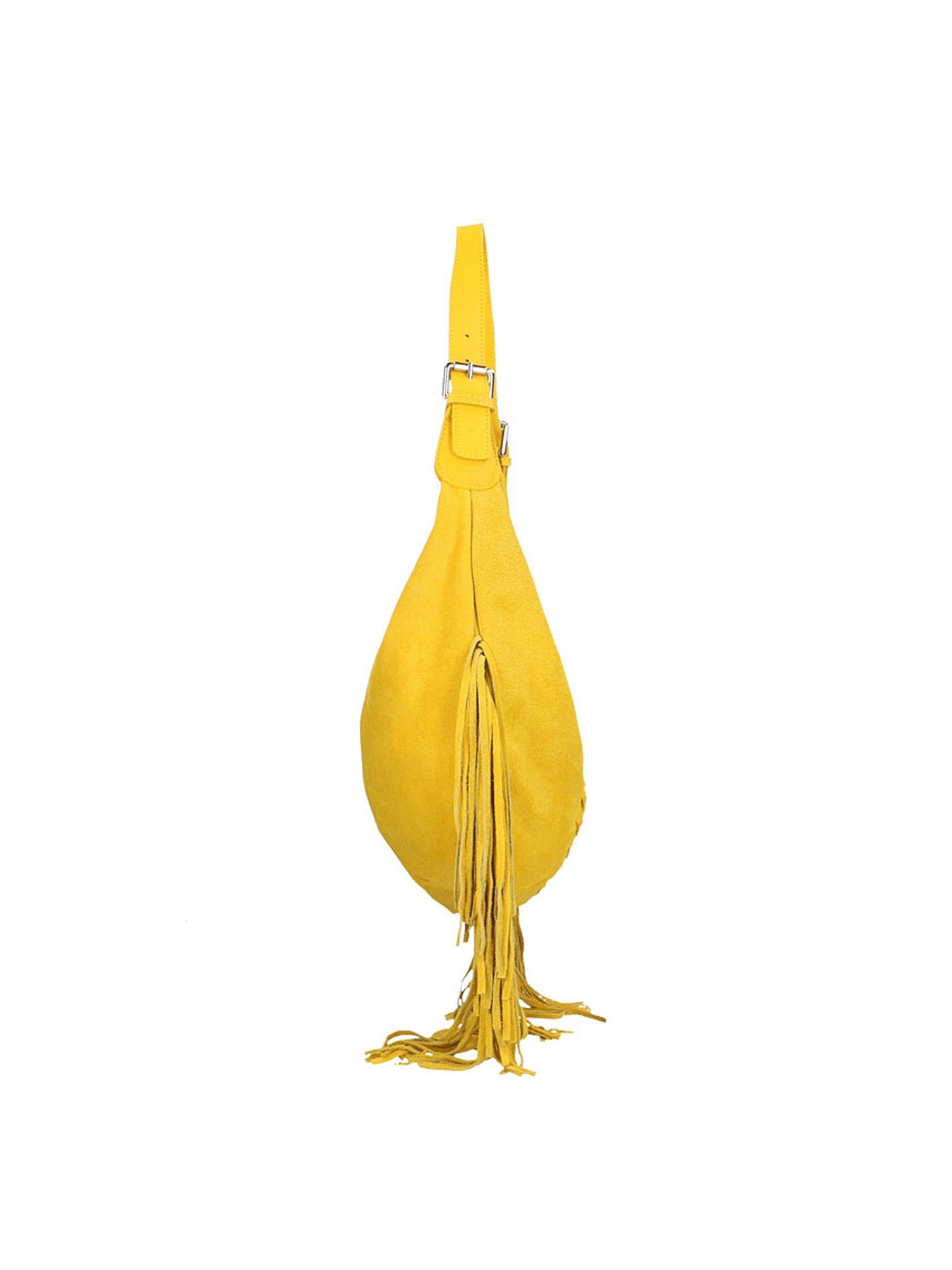 Zefira Borsa a spalla da donna Pelle Scamosciata 8630-GIALLO YELLOW Chiara Ferretti