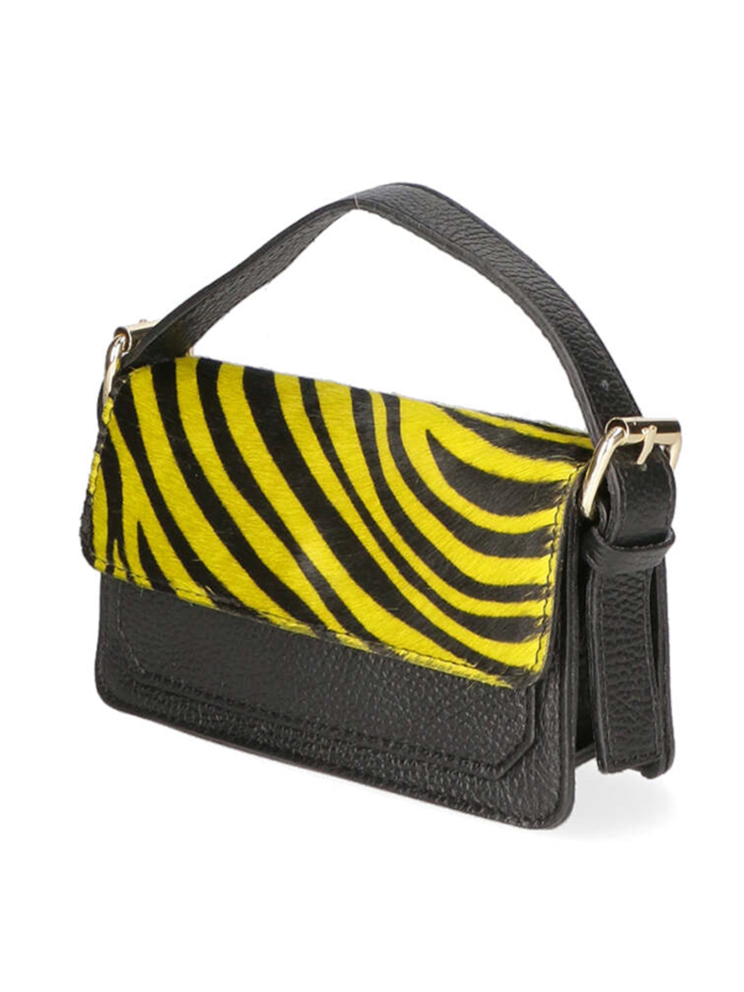Aleide Borsa a mano da donna Vera pelle 04858-ZEBRA GIALLO Chiara Ferretti