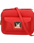 Ilenia Borsa a tracolla da donna 100% pelle 06013-L214 ROSSO Chiara Ferretti