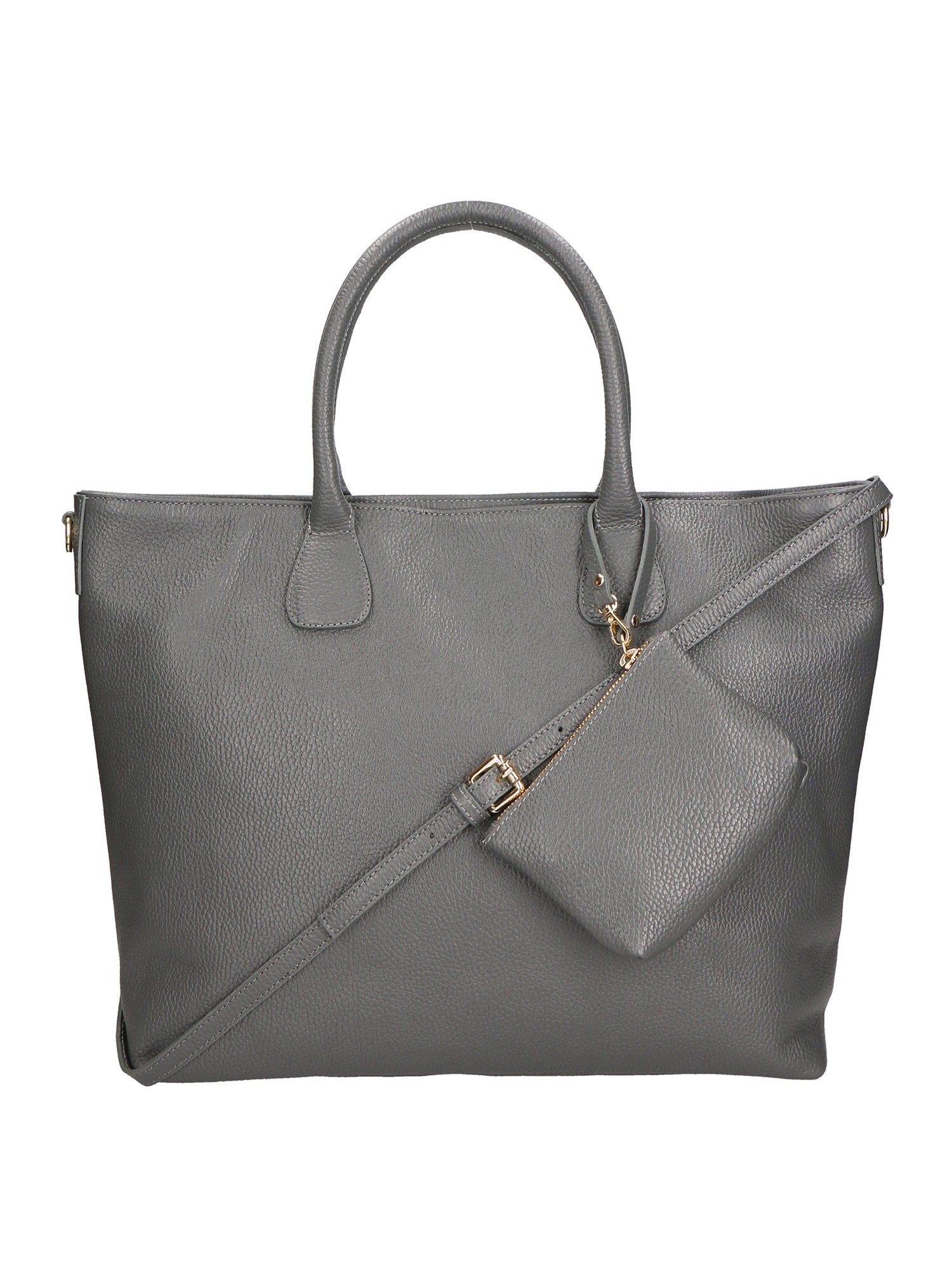 Wladimira Women's Shoulder Bag in Genuine Leather Made in Italy 43x33x9 cm