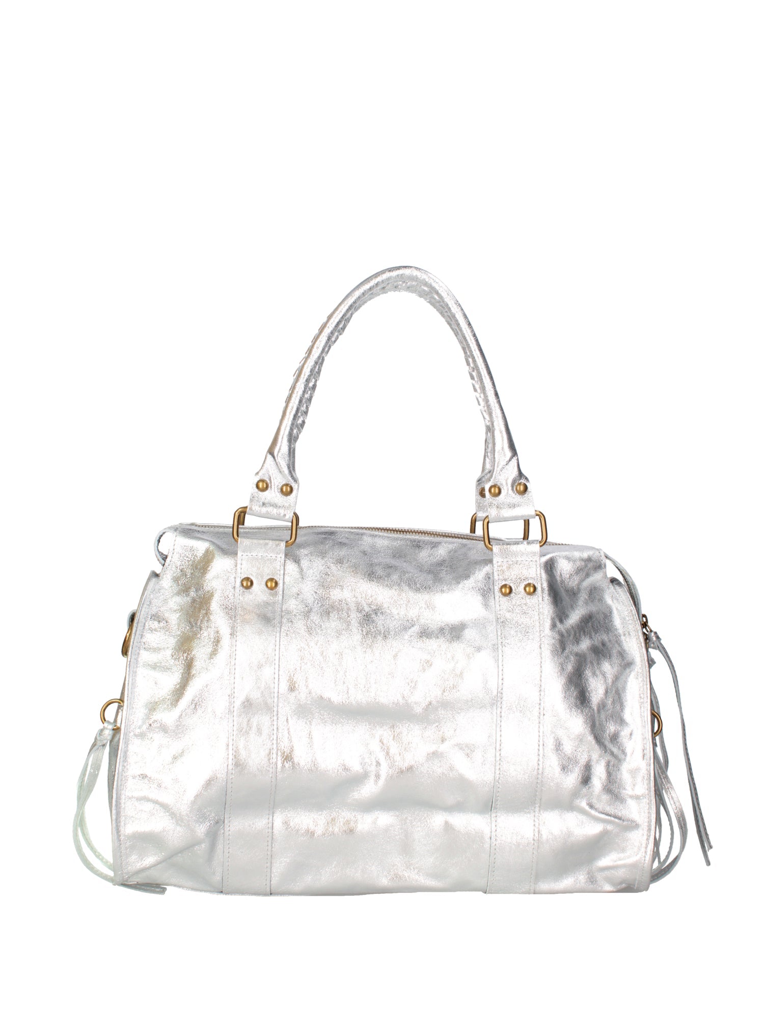 Novara Borsa a spalla da donna Vera pelle 06090 LM-L001 ARGENTO Chiara Ferretti