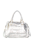 Novara Borsa a spalla da donna Vera pelle 06090 LM-L001 ARGENTO Chiara Ferretti