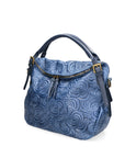 Devis Borsa a mano da donna Vera pelle 80014-012 BLU JEANS Chiara Ferretti