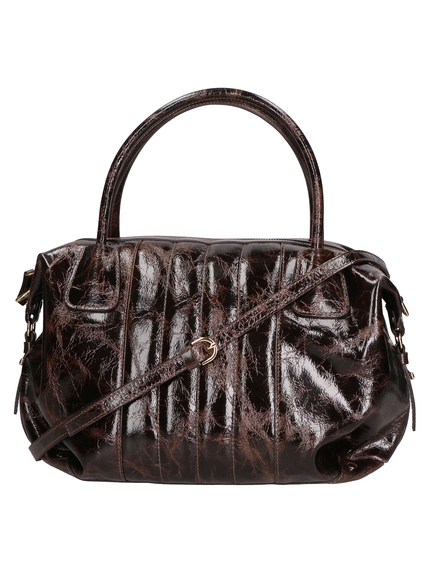 Borsa a spalla da Donna Wilma in Vera Pelle Made in Italy 34x23x13 cm