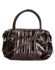 Borsa a spalla da Donna Wilma in Vera Pelle Made in Italy 34x23x13 cm