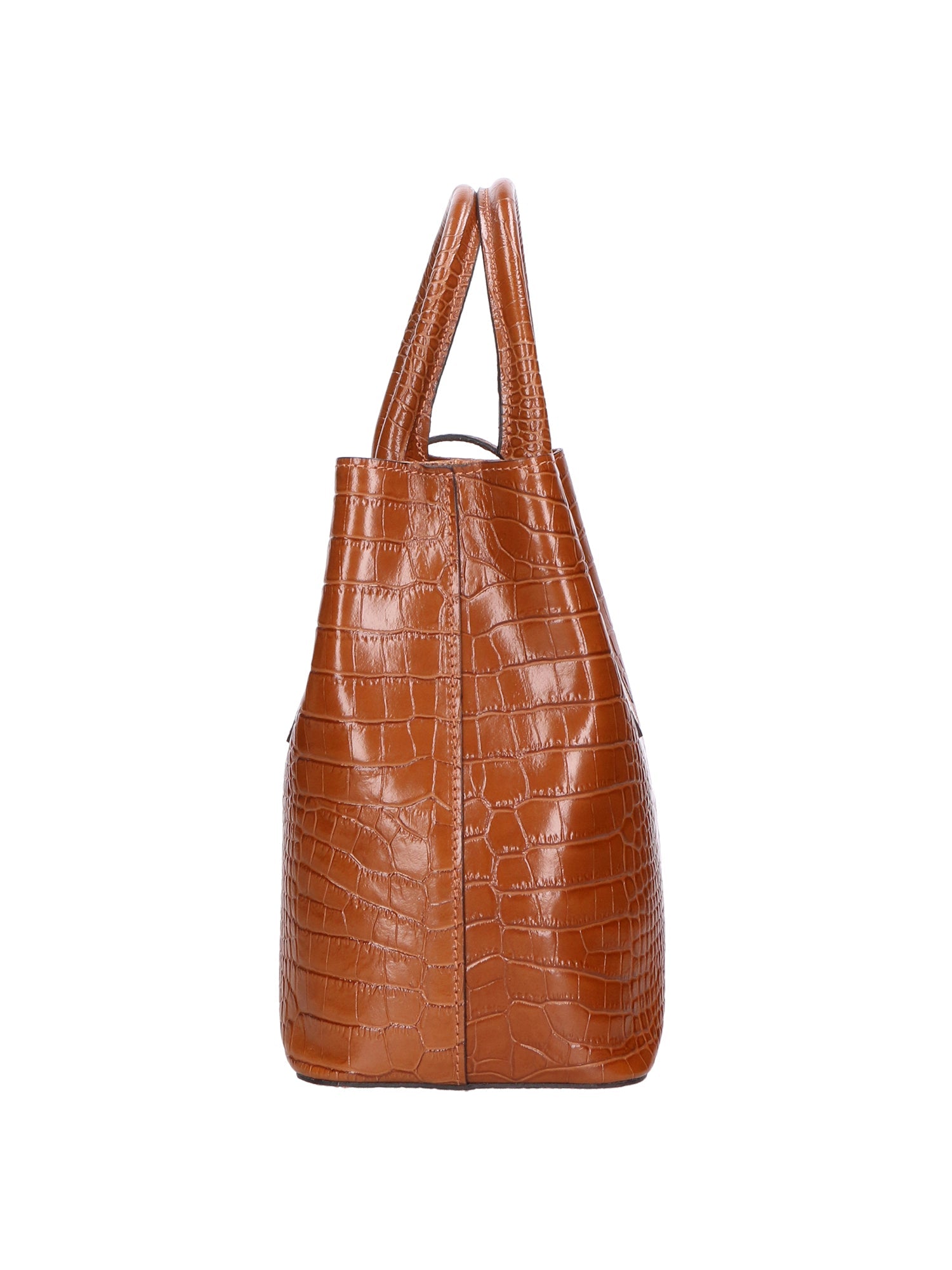 Letizia Borsa a mano da donna Pelle stampata croco 06542-CUOIO COGNAC Chiara Ferretti