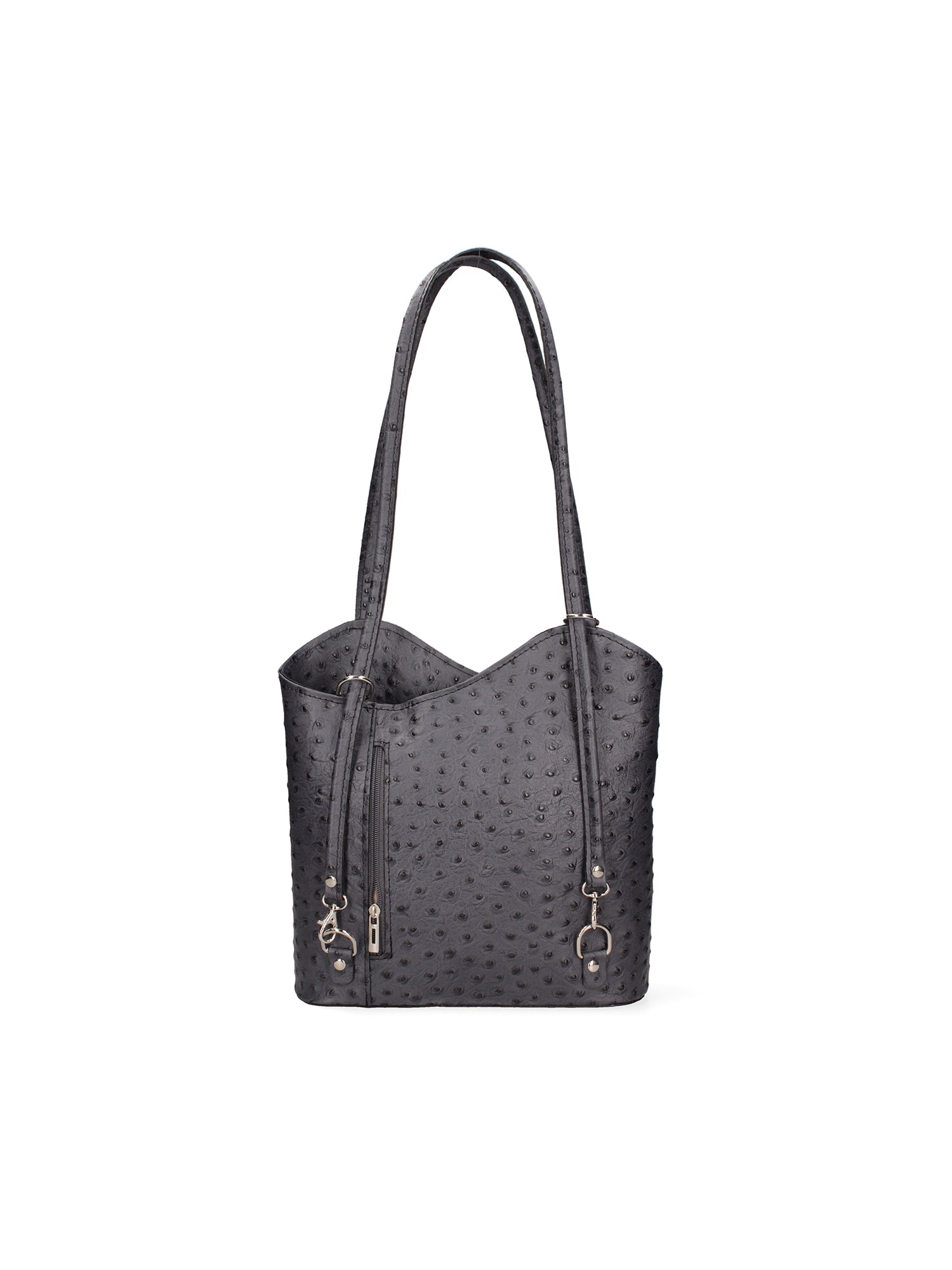 Chanel 3005-19 GRIGIO SCURO Zaino da donna in vera pelle Chiara Ferretti