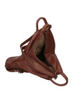 Erika Zaino da donna in vera pelle Casual 80072-MARRONE Chiara Ferretti