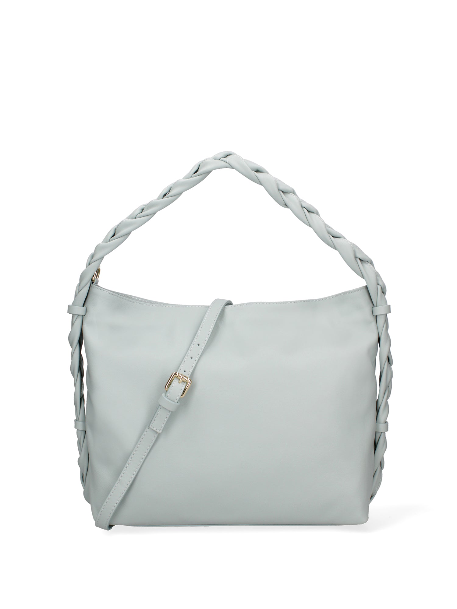 Damen-Schultertasche aus echtem Leder, hergestellt in Italien, 31 x 26 x 12 cm