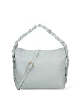 Damen-Schultertasche aus echtem Leder, hergestellt in Italien, 31 x 26 x 12 cm