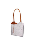 Chanel 3005-17 GRIGIO 06 CUOIO Zaino da donna in vera pelle Chiara Ferretti