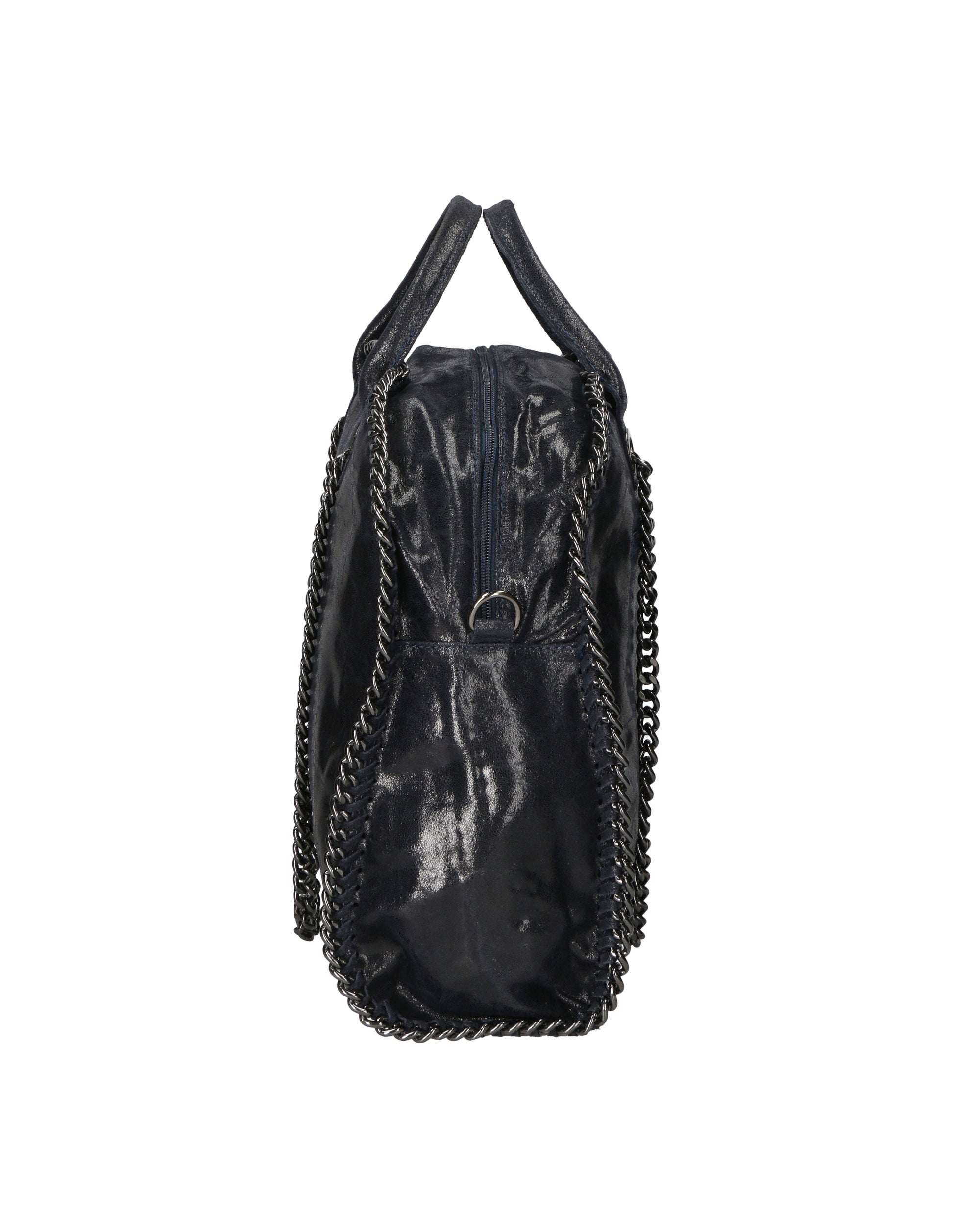 Erebea Borsa a mano da donna Vera pelle 80020-BLU Chiara Ferretti
