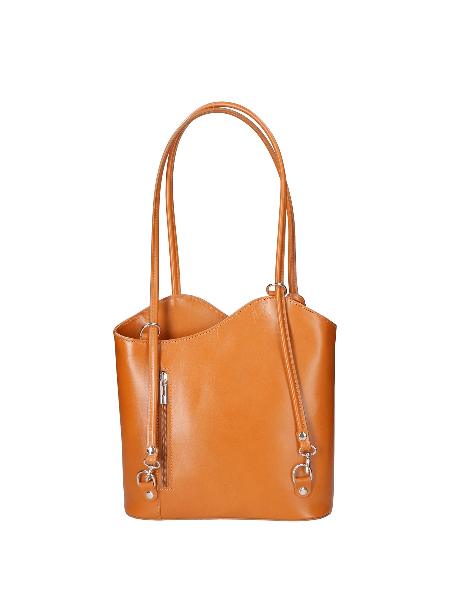 Fabiola Borsa a spalla da donna 100% pelle 9039-CUOIO COGNAC Chiara Ferretti