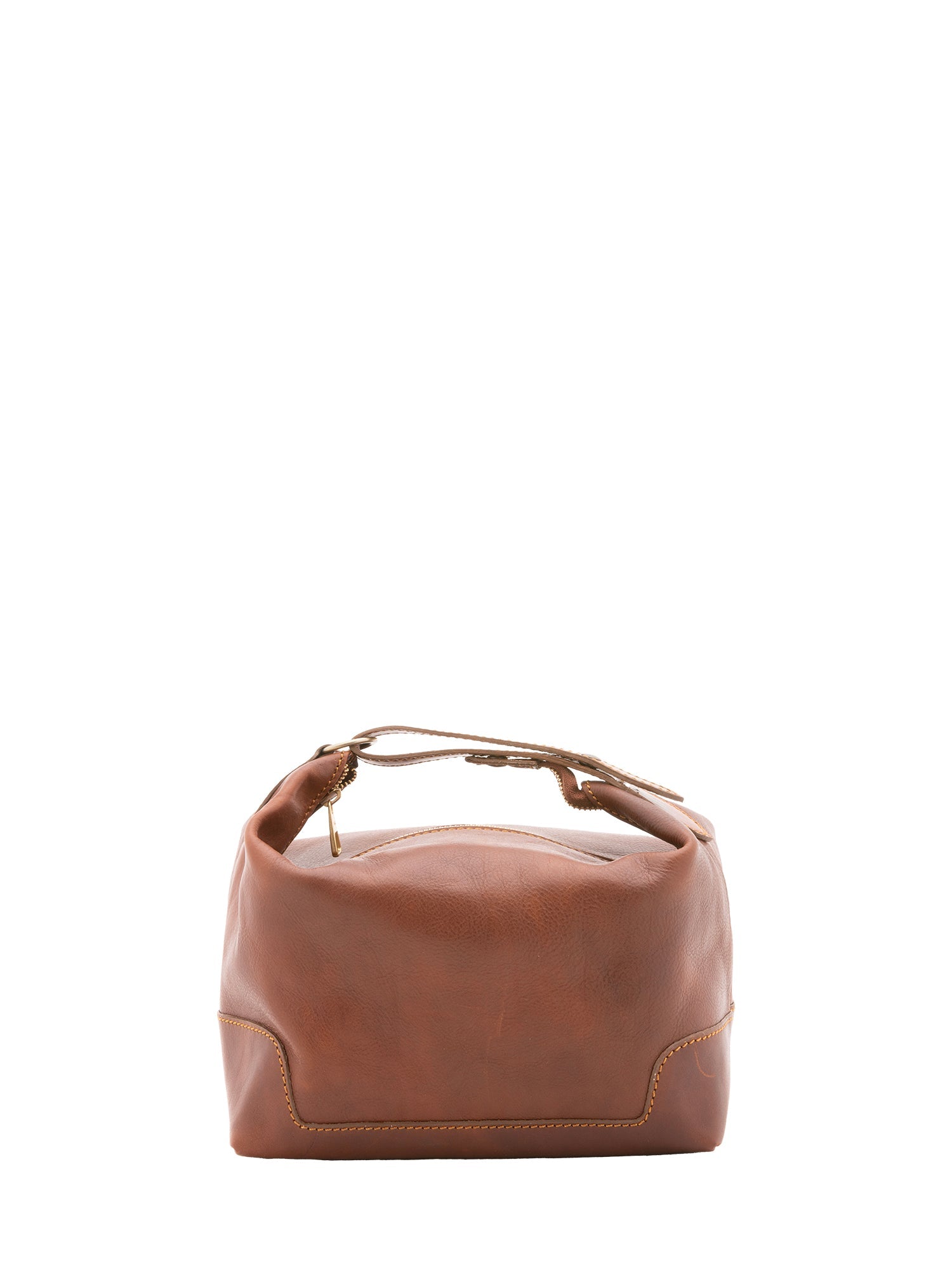 Borsa a mano unisex in vera pelle Made in Italy 4556-MARRONE Alessia Firenze