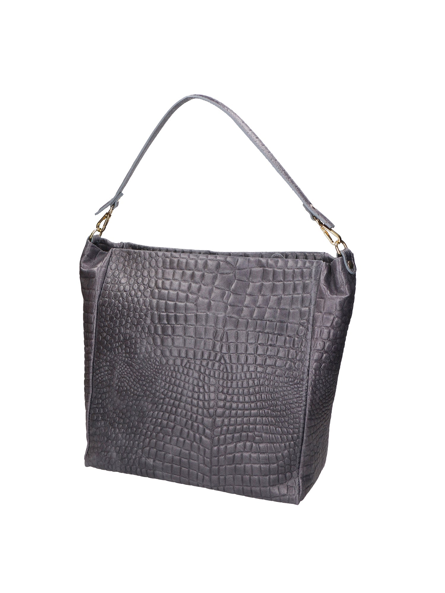 Valtera Damen-Schultertasche aus echtem Leder, hergestellt in Italien, 32 x 31 x 15 cm
