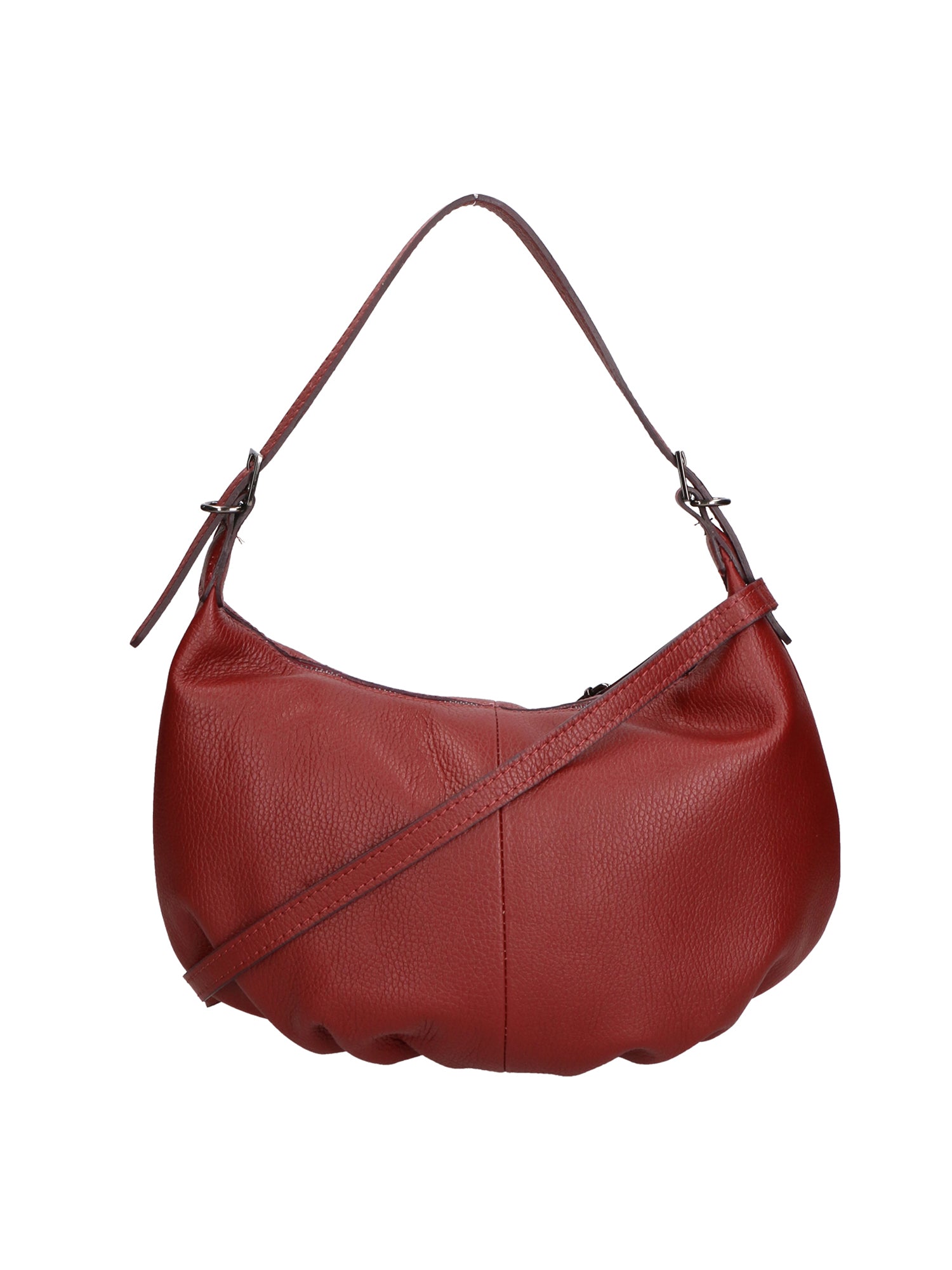 Licia Borsa a spalla da donna Vera pelle 06512-ROSSO SCURO Chiara Ferretti