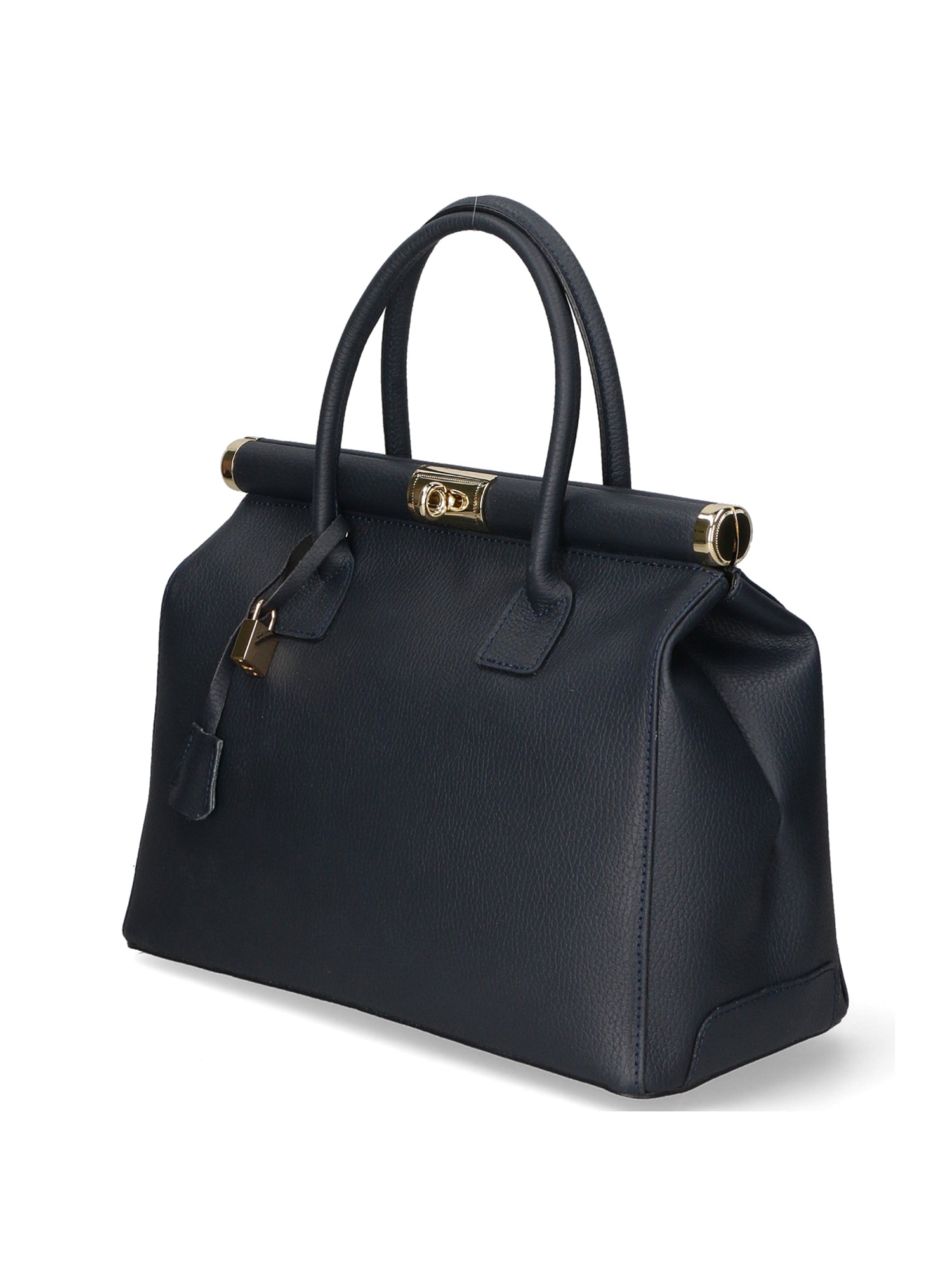 Aleria Borsa a mano da donna Vera pelle 8005-D24 BLU JEANS Chiara Ferretti
