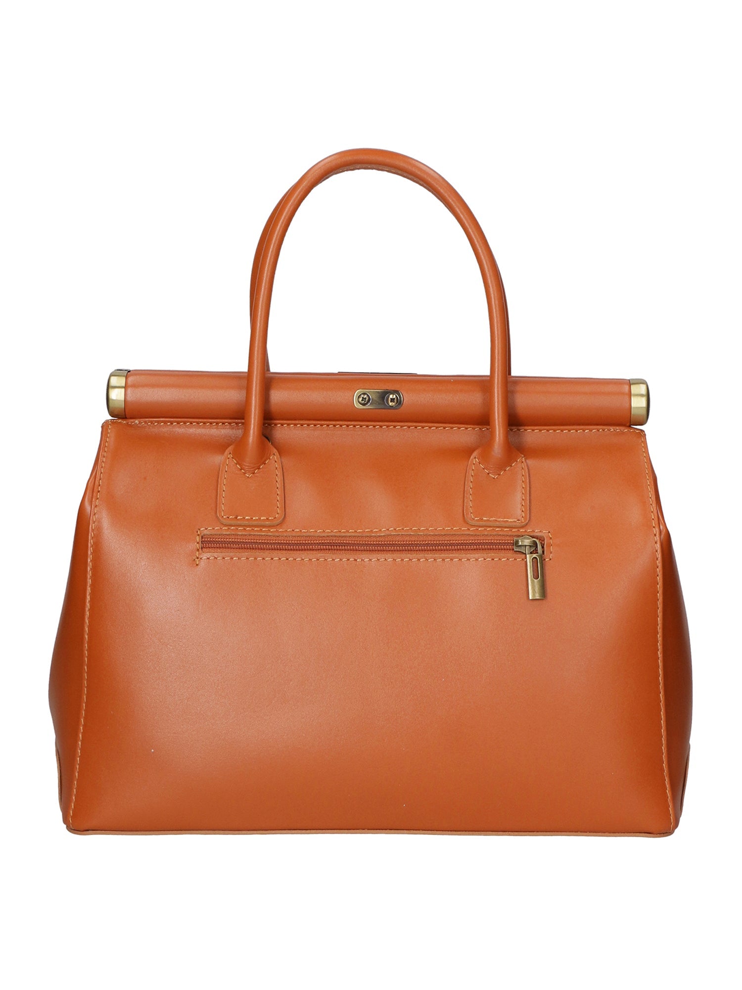 Federica Borsa a mano da donna Vera pelle 9106-CUOIO COGNAC Chiara Ferretti