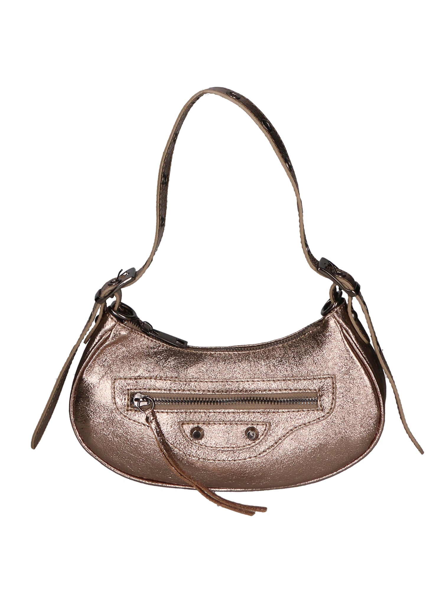 Gloria Damenhandtasche aus echtem Leder, hergestellt in Italien, 12 x 25 x 6 cm