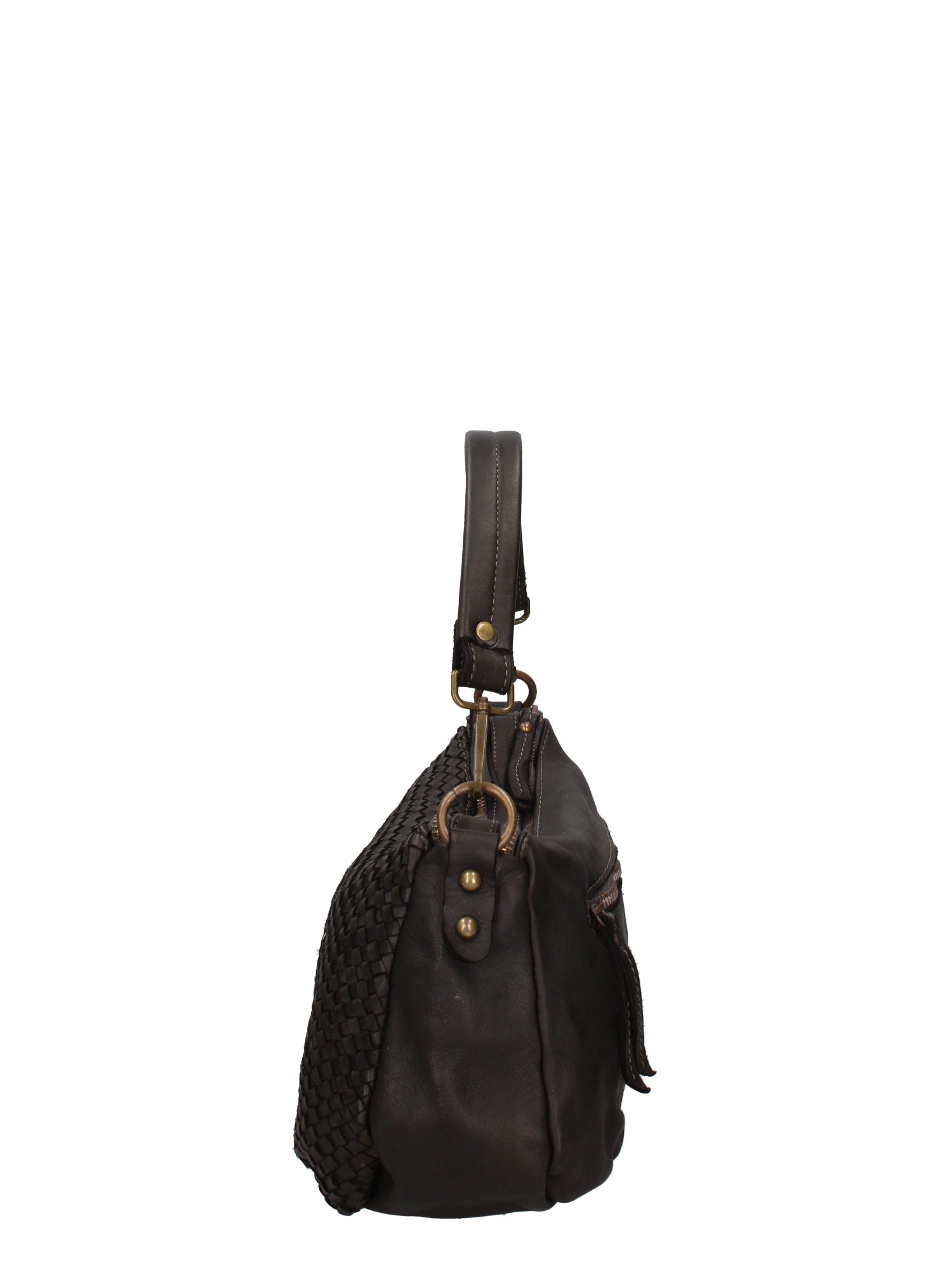 Novella Borsa a spalla da donna Vera pelle 7800-NERO Chiara Ferretti