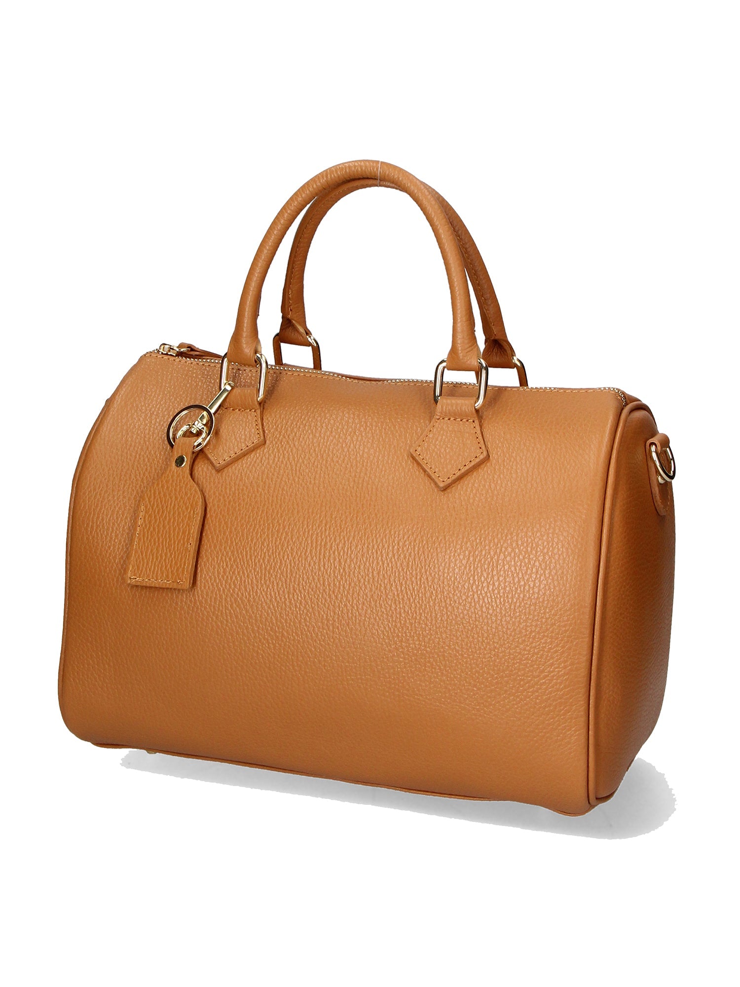 Aralia Borsa a bauletto da donna 100% pelle 5176-D17 CUOIO SCURO DARK COGNAC Chiara Ferretti