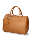 Aralia Borsa a bauletto da donna 100% pelle 5176-D17 CUOIO SCURO DARK COGNAC Chiara Ferretti