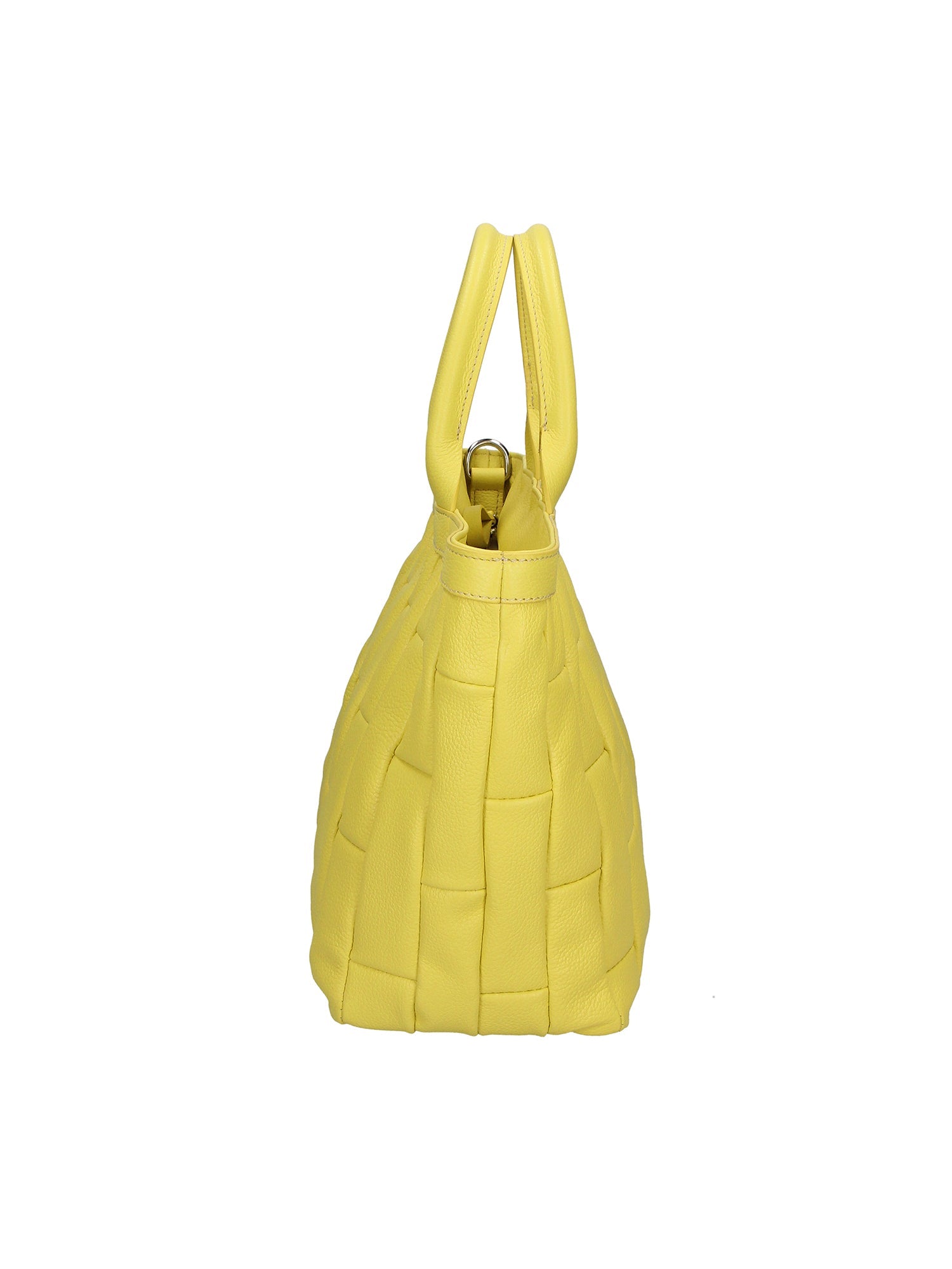 Ofelia Borsa a mano da donna Vera pelle SANEM 84-GIALLO Chiara Ferretti