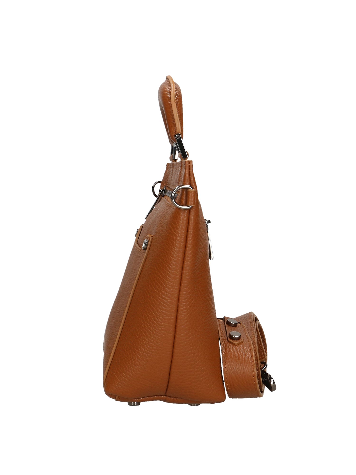 Luciana Borsa a mano da donna Vera pelle 02209-D17 CUOIO SCURO DARK COGNAC Chiara Ferretti