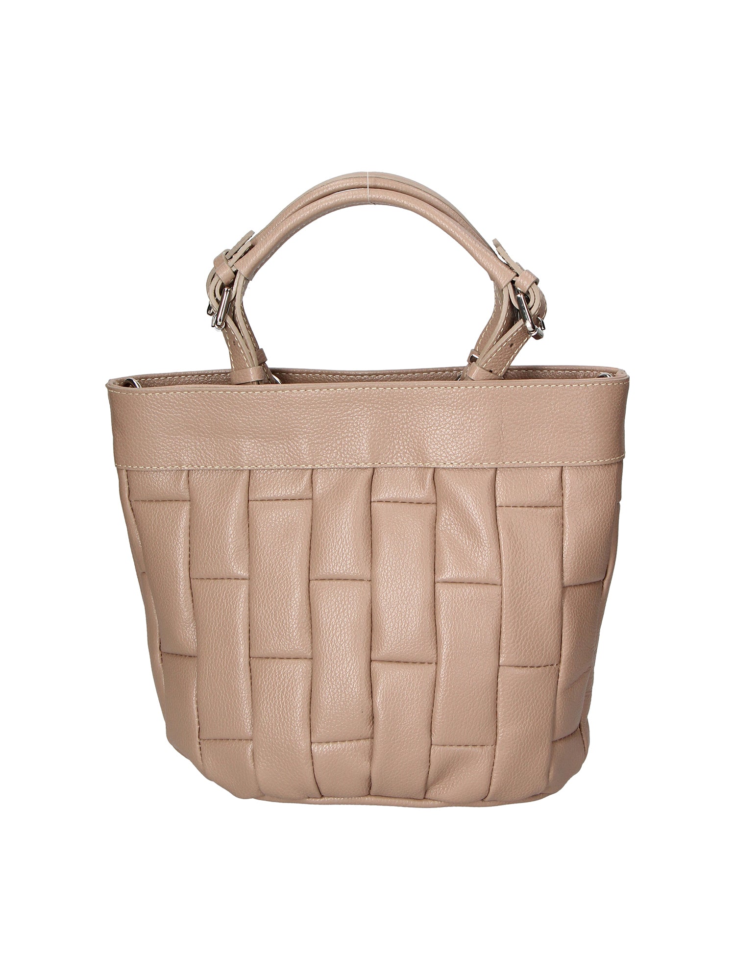 Olimpia Damenhandtasche aus echtem Leder, hergestellt in Italien, 24 x 28 x 14 cm