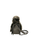 Silvana Pro Borsa a tracolla donna Vera pelle + Calfhair 6599-GRIGIO Chiara Ferretti
