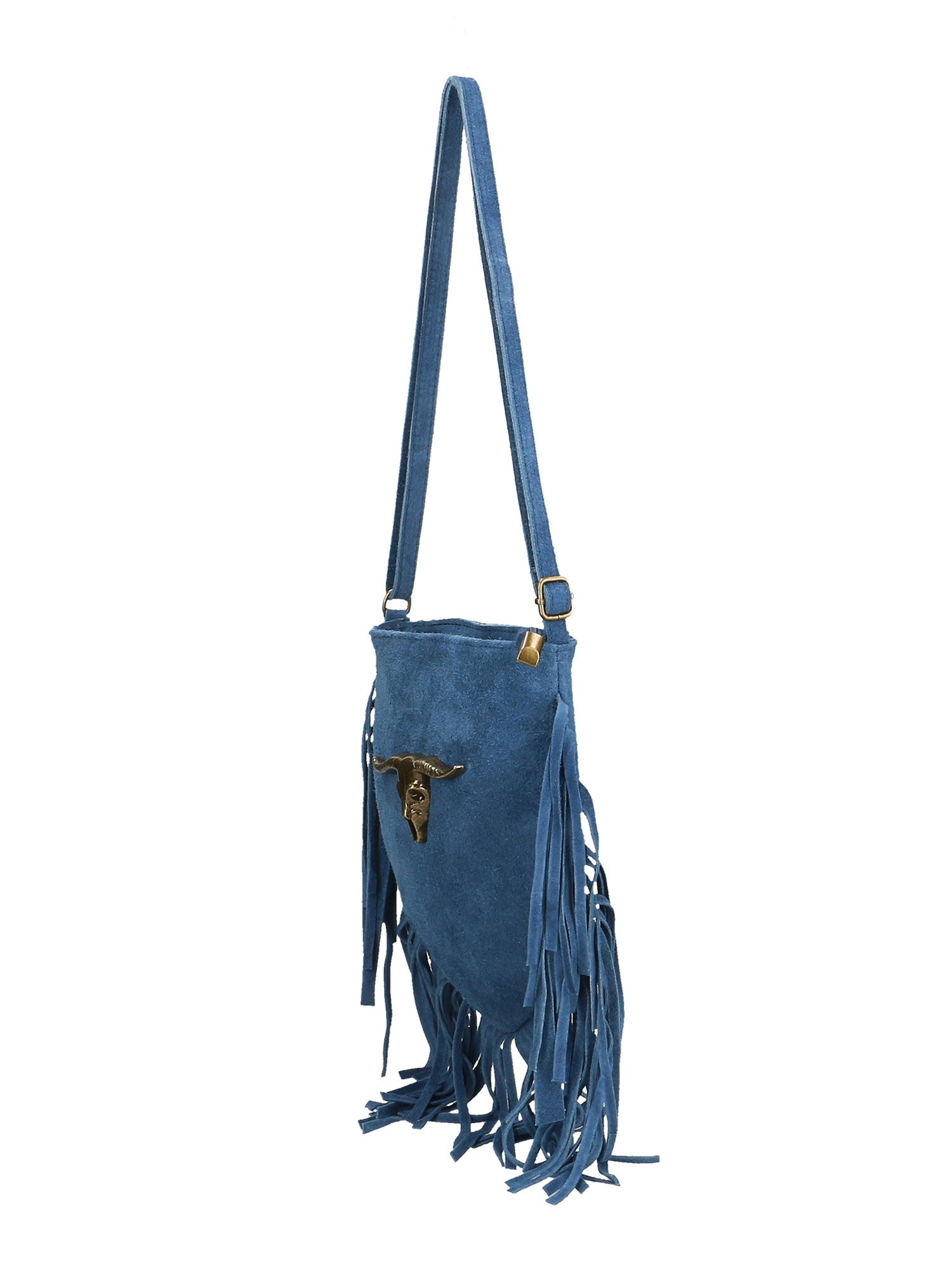 Solana Borsa a tracolla da donna Vera pelle 1518-BLU Chiara Ferretti