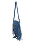 Solana Borsa a tracolla da donna Vera pelle 1518-BLU Chiara Ferretti