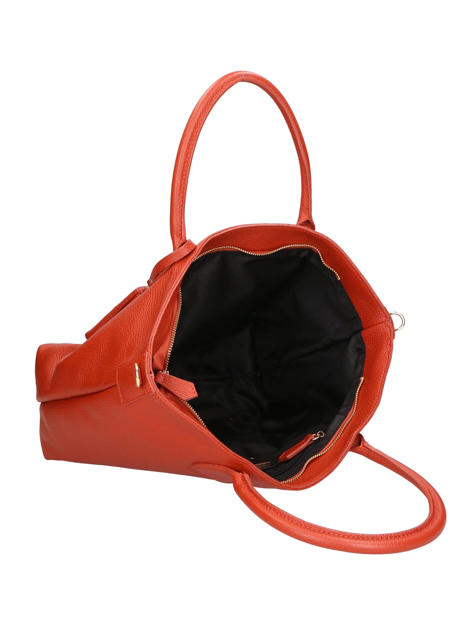 Sylvie Unisex-Handtasche aus echtem Leder, hergestellt in Italien, 34 x 30 x 9 cm