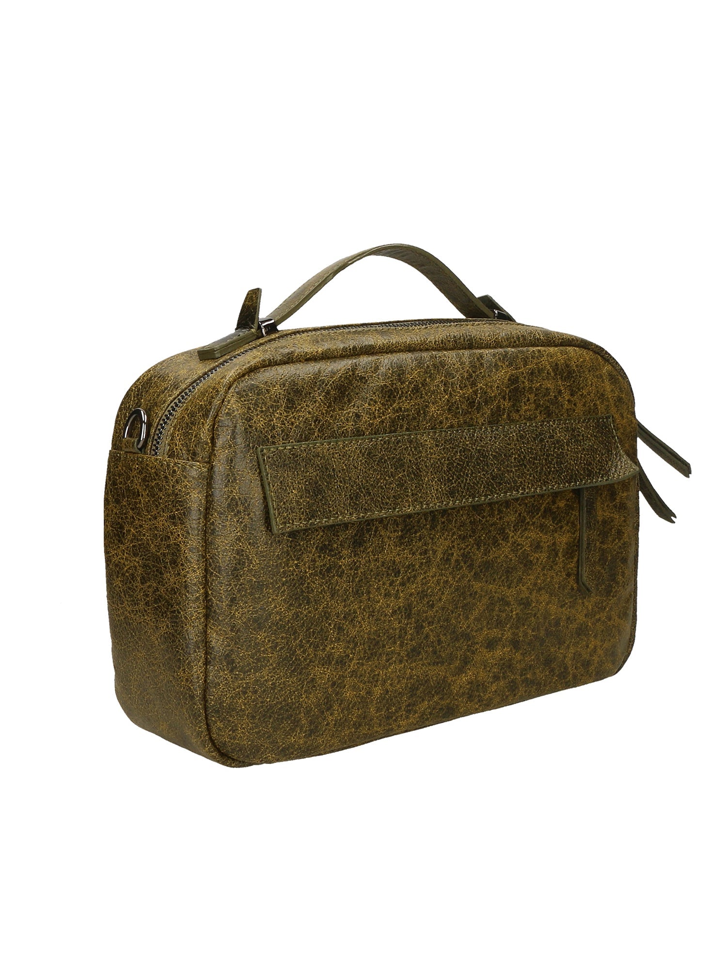 Vera Pelle 6542-VERDE GREEN Borsa a mano unisex Modello Avelon Chiara Ferretti