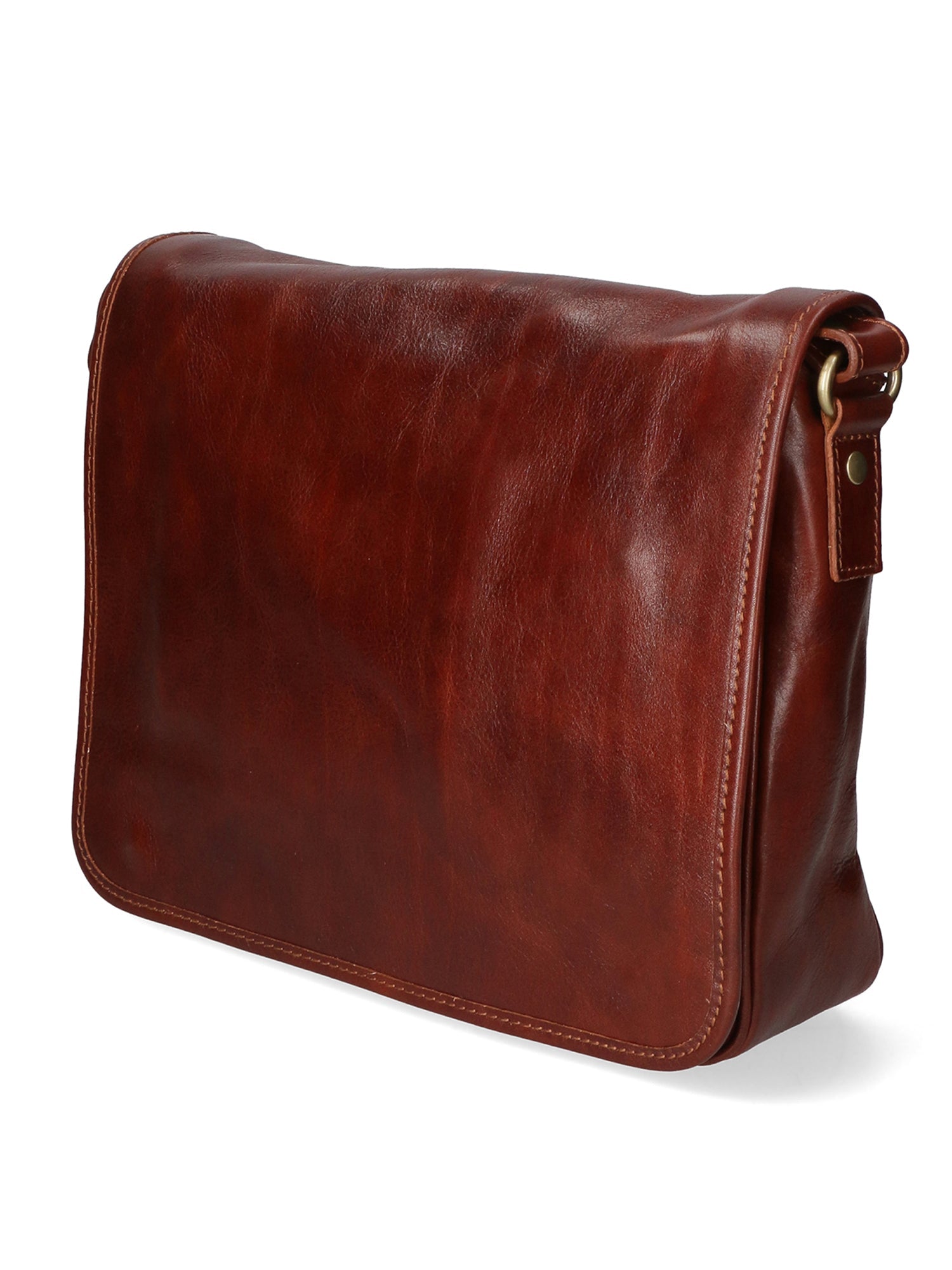 Fiammetta Borsa a mano da donna Vera pelle 9110-MARRONE BROWN Chiara Ferretti