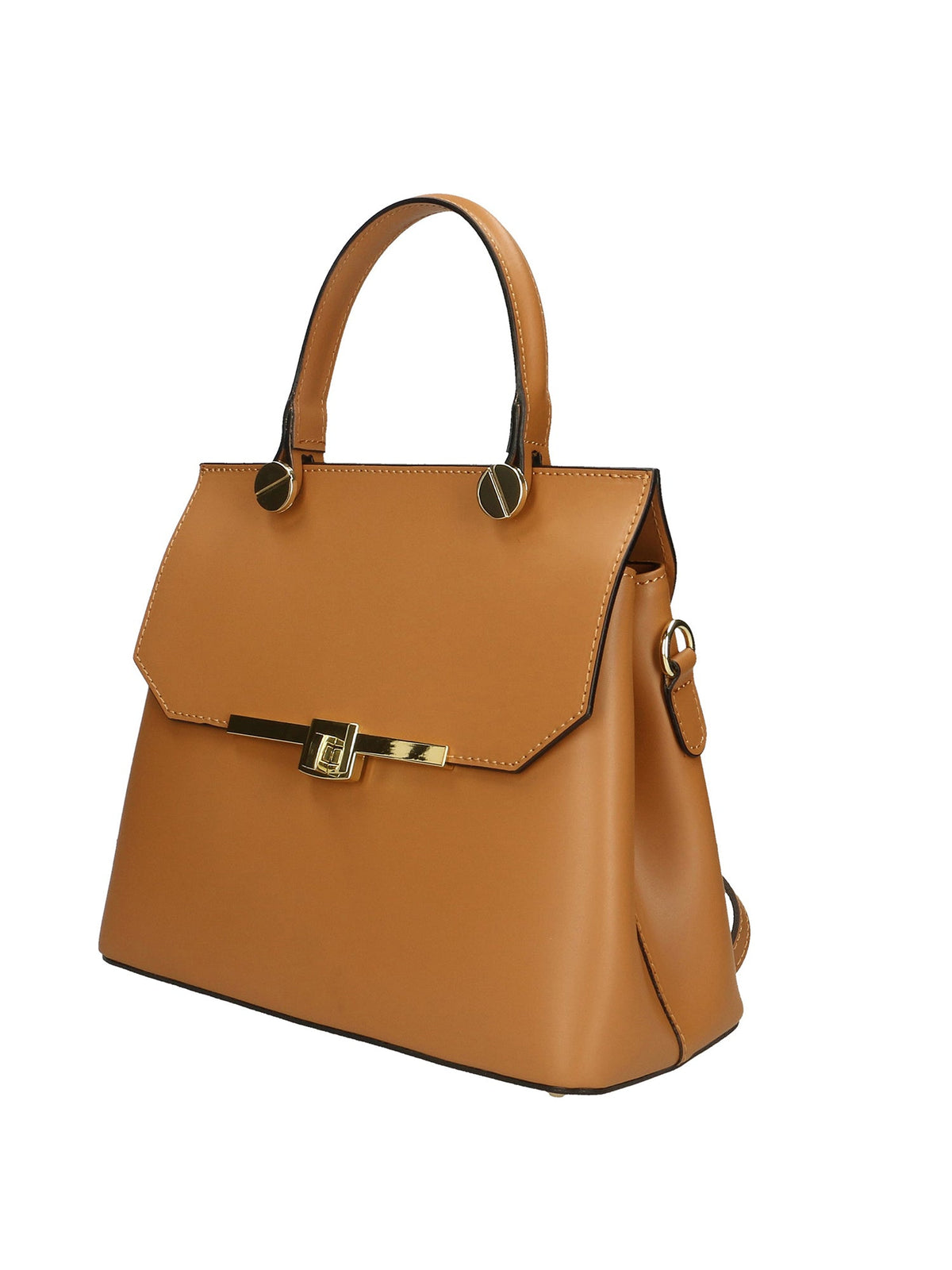 Borsa a mano da donna 100% vera pelle 7708-L128 CUOIO Chiara Ferretti